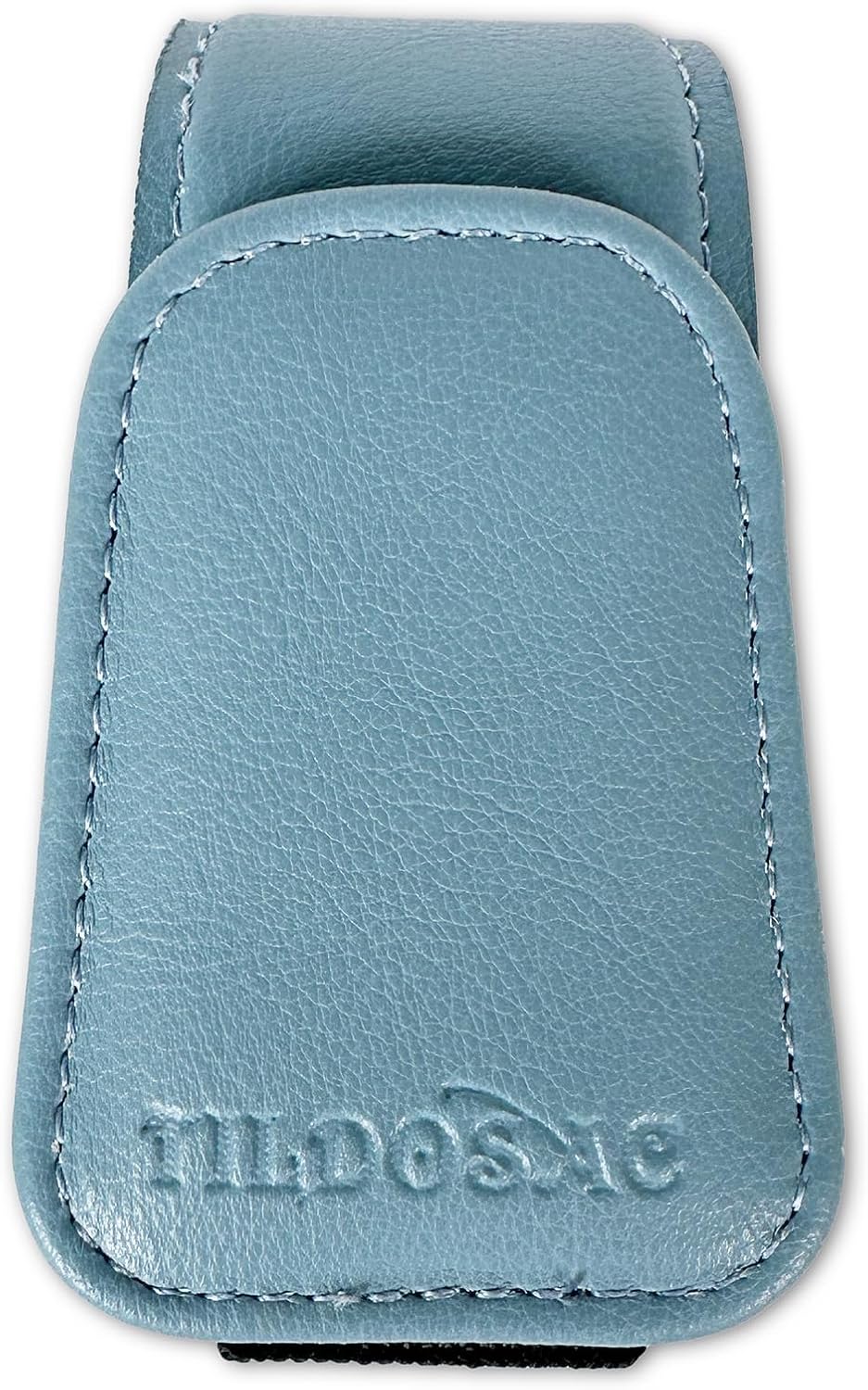 TILDOSAC Sunglasses Holder for Car Visor, Leather Magnetic Sunglass Holder for Car with Clip, Blue image 2