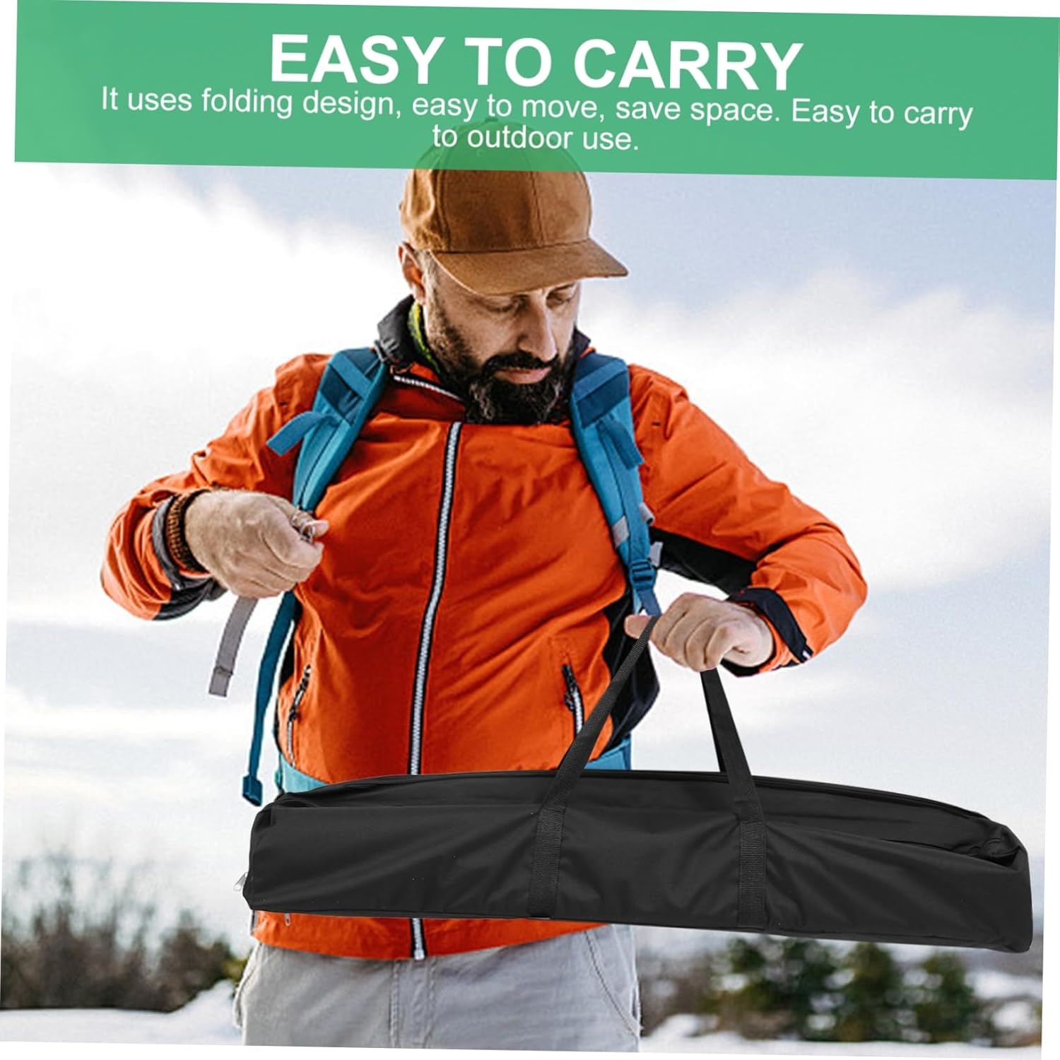 Portable Wooden Folding Table Lightweight Durable Camp Table for Outdoor Picnics Bbqs and Backyard Gatherings Walnut Color