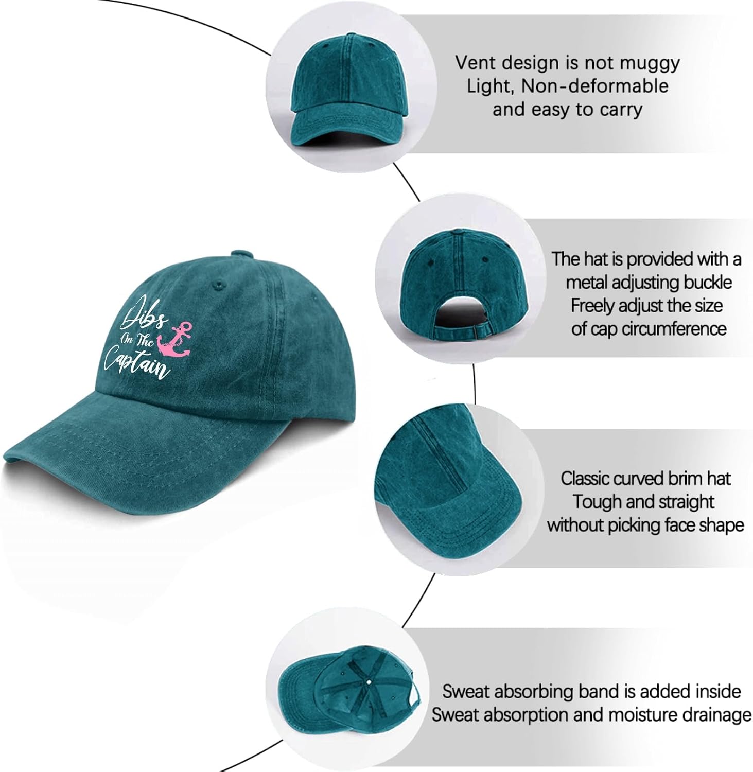 Captain Baseball Caps Captain Baseball Caps, Vintage Hats for Men