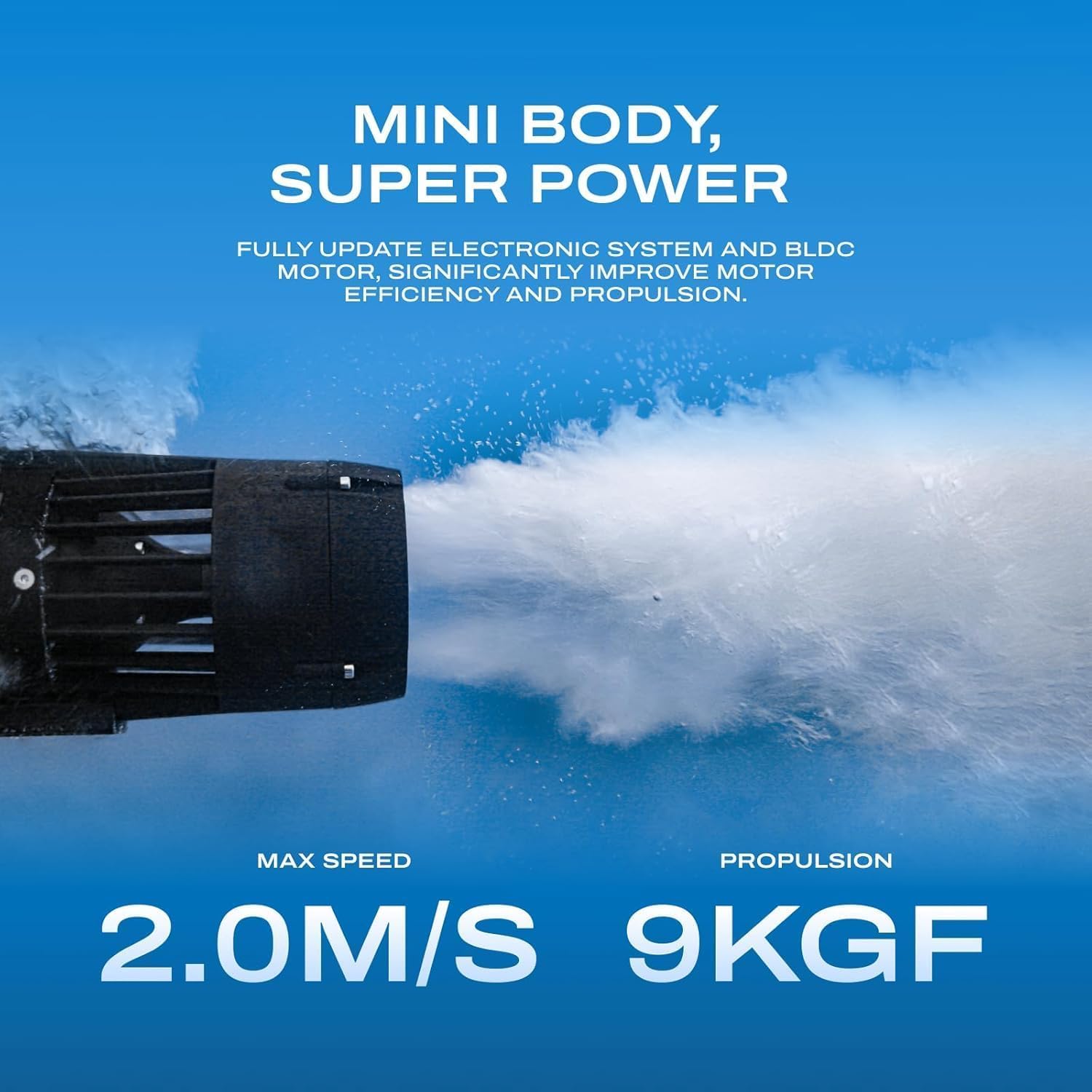LEFEET Patinete Submarino P1 [Calidad Profesional]: máx. 2 m/s Super Power Mini, Soporte Integrado para cámara, diseño Modular Ampliable, 60 m Impermeable Sea Scooter para bucear