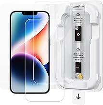 「Easy Application Box」NIMASO Glass Film for iPhone 16e/iPhone 14/iPhone 13 Pro/iPhone 13 Protective Film Tempered Glass Super Easy Installation Zero Bubbles Anti-Fingerprint Automatic Dust Adsorption