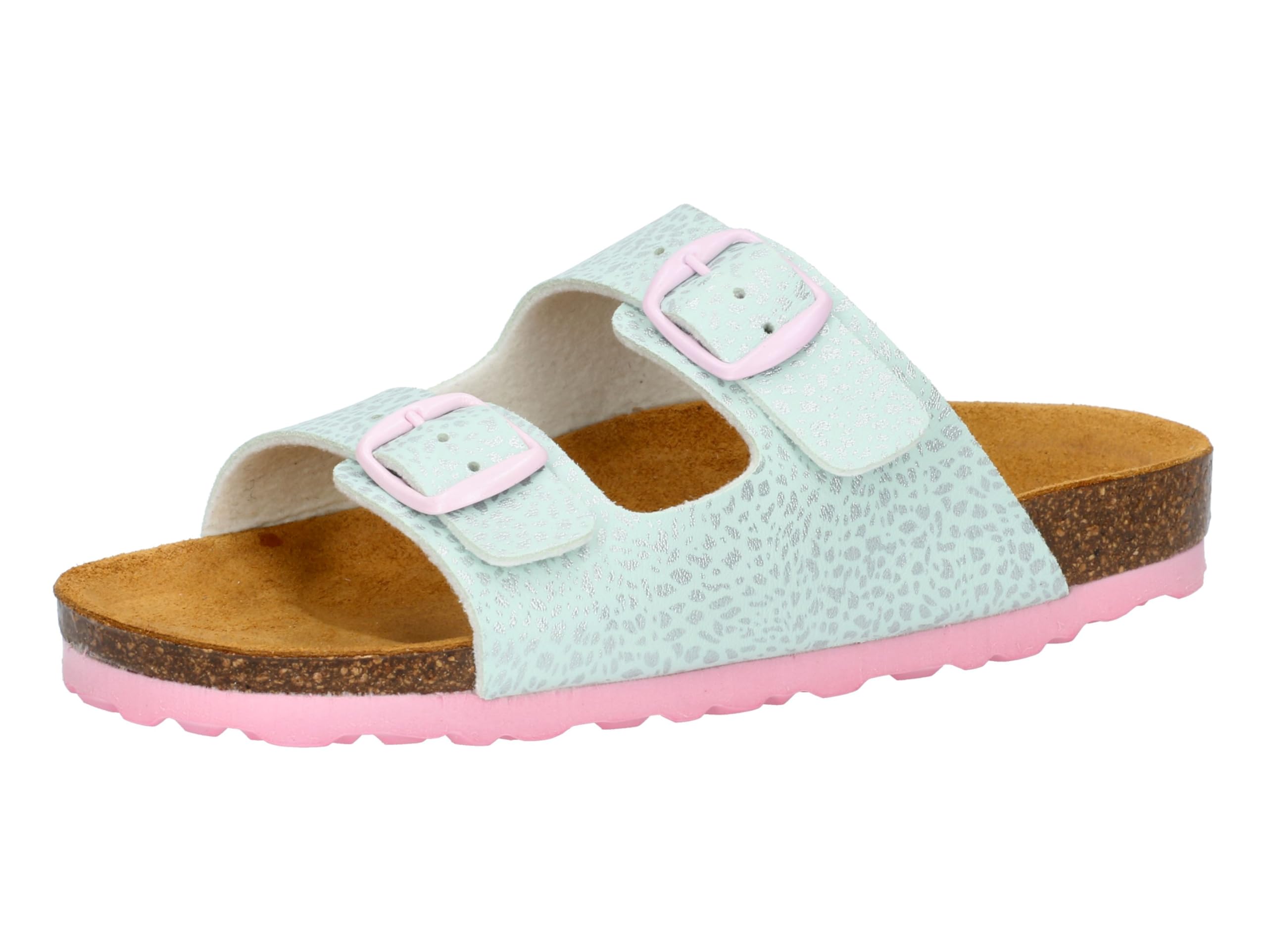 Lico Unisex Kid's Bioline Rocky Mules, Turquoise Pink, 10.5 UK Child