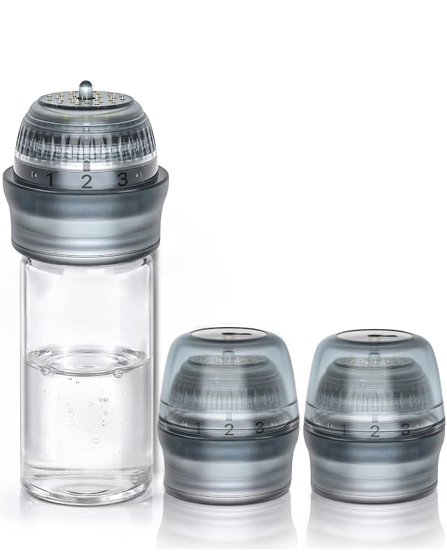 Kit aplicador de sérum por microinfusão Glemme com carimbo de microagulhas de titânio
