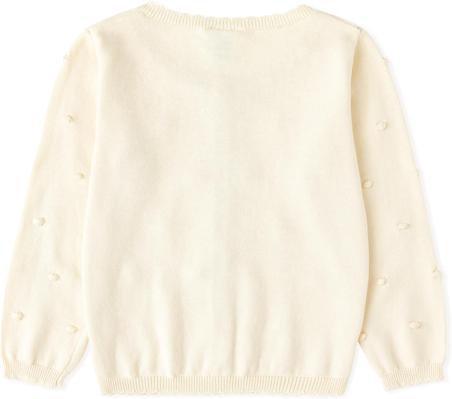 Curipeer Toddler Girl Sweater Cardigans Baby Long Sleeve Button Closure Open Front Knit Outfits - Image 2