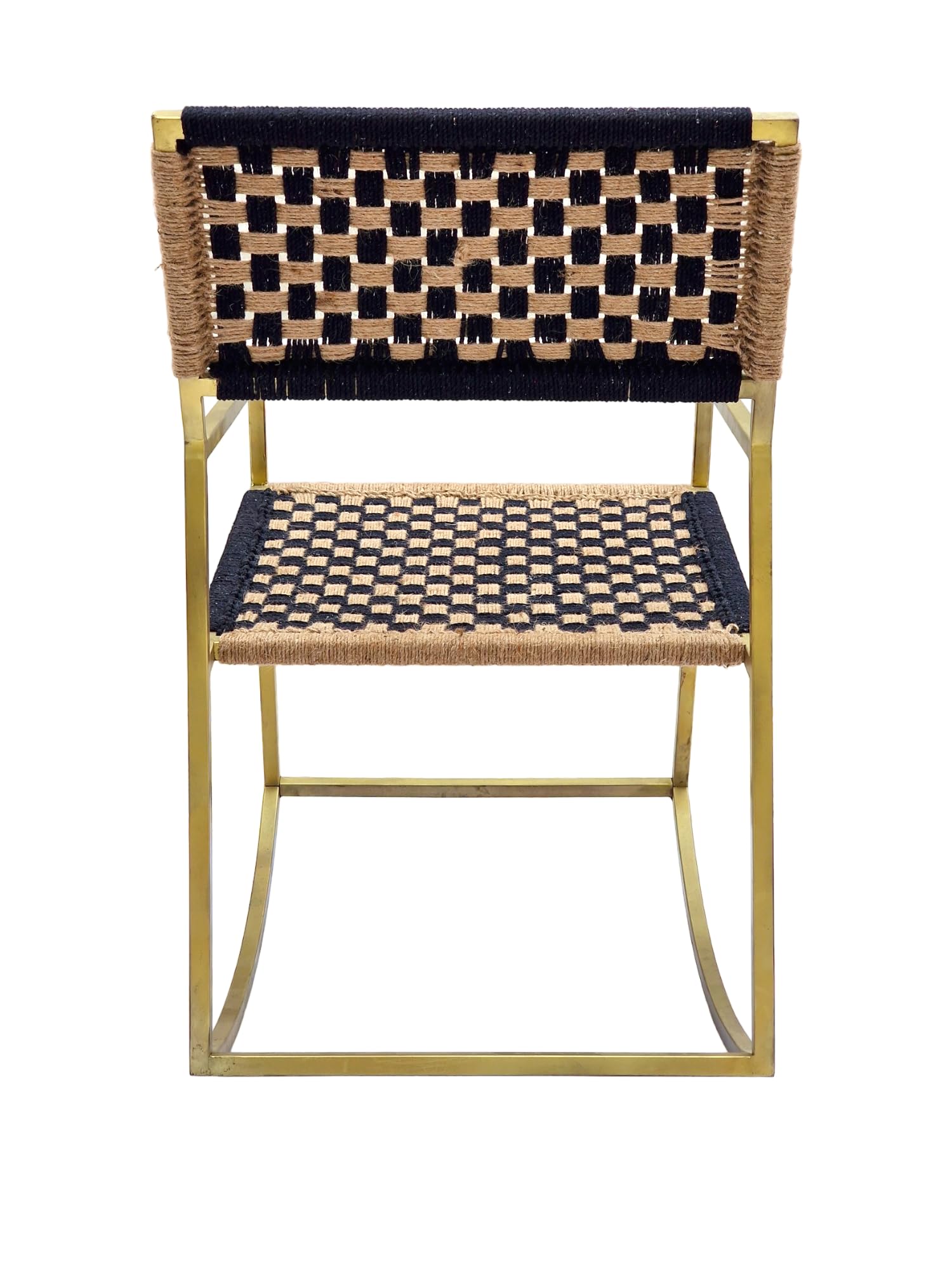 IMPREXIS STORE Hand-Woven Iron Powder Coated Rocking Chair 2