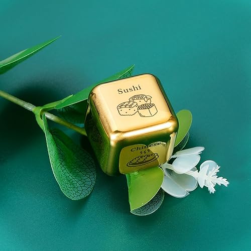 Miniatura 2 de Regalos de 50 aniversario de boda para él, dados de decisión de comida 50 para juegos de pareja para citas nocturnas, decoración de 50 aniversario,