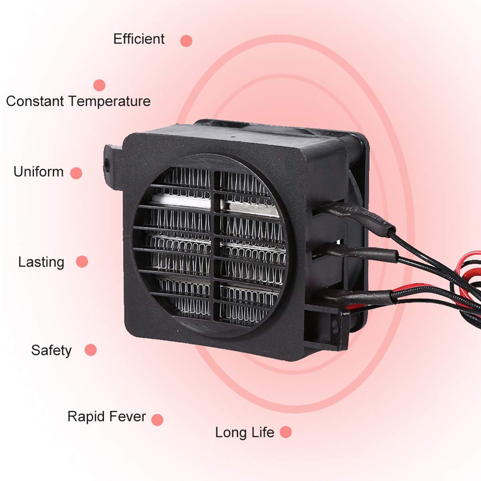 Calentador 220V 300W PTC, Calentador de CeráMica, Calentador de Ventilador de CeráMica de 300W, Calentador ElectróNico PTC con Ventilador, Adecuado para Humidificador de Aire Acondicionado