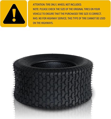 Miniatura 8 de Juego de 2 neumáticos de tractor para cortacésped de 13x5.00-6 4PR 13x5x6 para carrito de golf de jardín, sin cámara