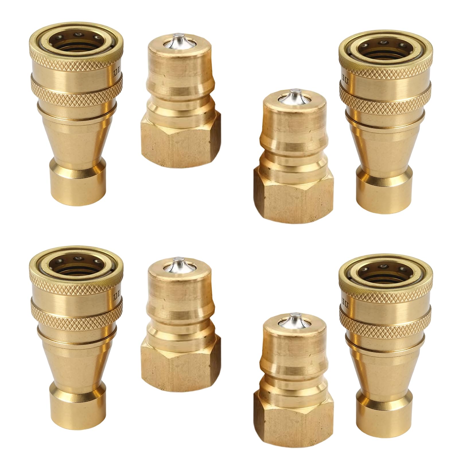 of 4 1/4 Inch Bronze Quick Separate Couplers for Stress Day Night Six Thousand Pressure Easy Manual Installation Agreement with Carpet Cleansing Tools Suitable