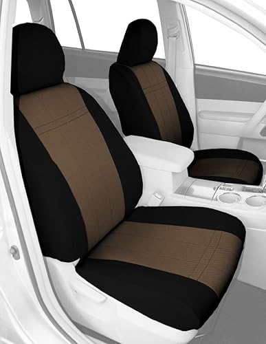 Miniatura 9 de CalTrend EuroSport - Fundas de asiento delanteros para Nissan Cube 2012-2014, color gris claro, inserto y moldura