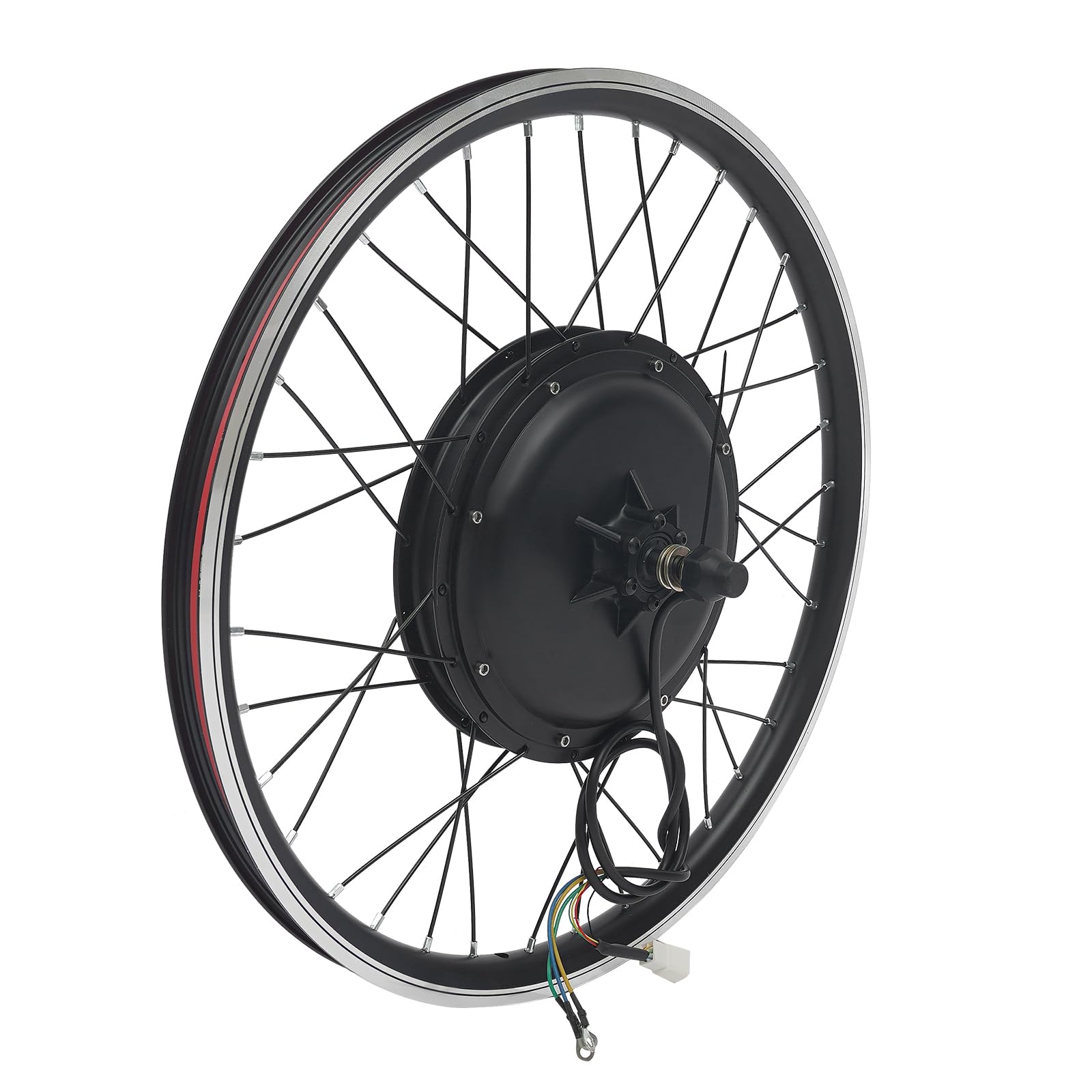 Kit de conversion de vélo électrique 48 V 1000 W - Kit de conversion de vélo électrique avec écran LCD - Roue avant 24" - Pour vélos de ville électriques, vélos tout-terrain électriques