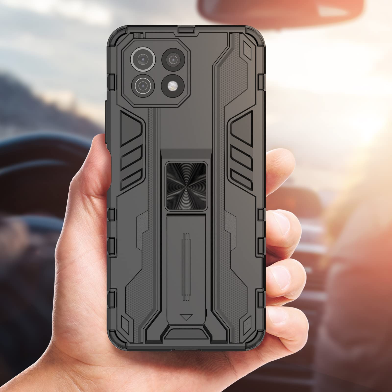 Funda para Xiaomi Redmi Note 15 Pro 5G, Carcasa Antigolpes con Soporte anular metálico, Case Protectora de Grado Militar, Azul — view 828