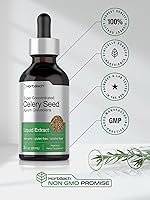 Vista 6 de Horbaach Extracto líquido de semillas de apio 2 onzas líquidas Tintura sin alcohol Graveolens de apio Suplemento vegetariano, sin OMG y sin