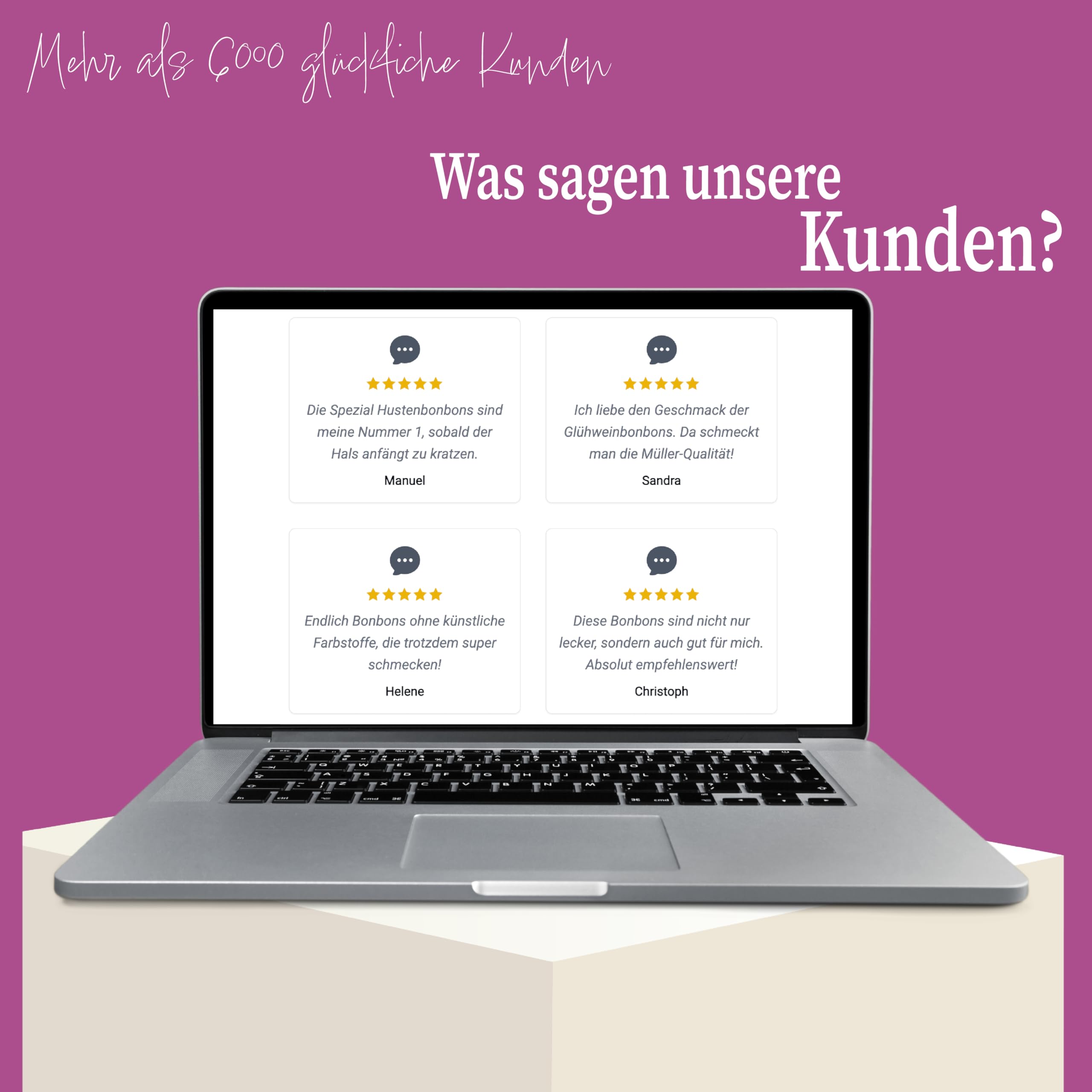 WILHELM Müller Himbeer Bonbons - Fruchtbonbons wie früher - Fruchtige Bonbons mit Himbeer Geschmack - Süßigkeiten im praktischen Beutel aus Deutschland - 2500g