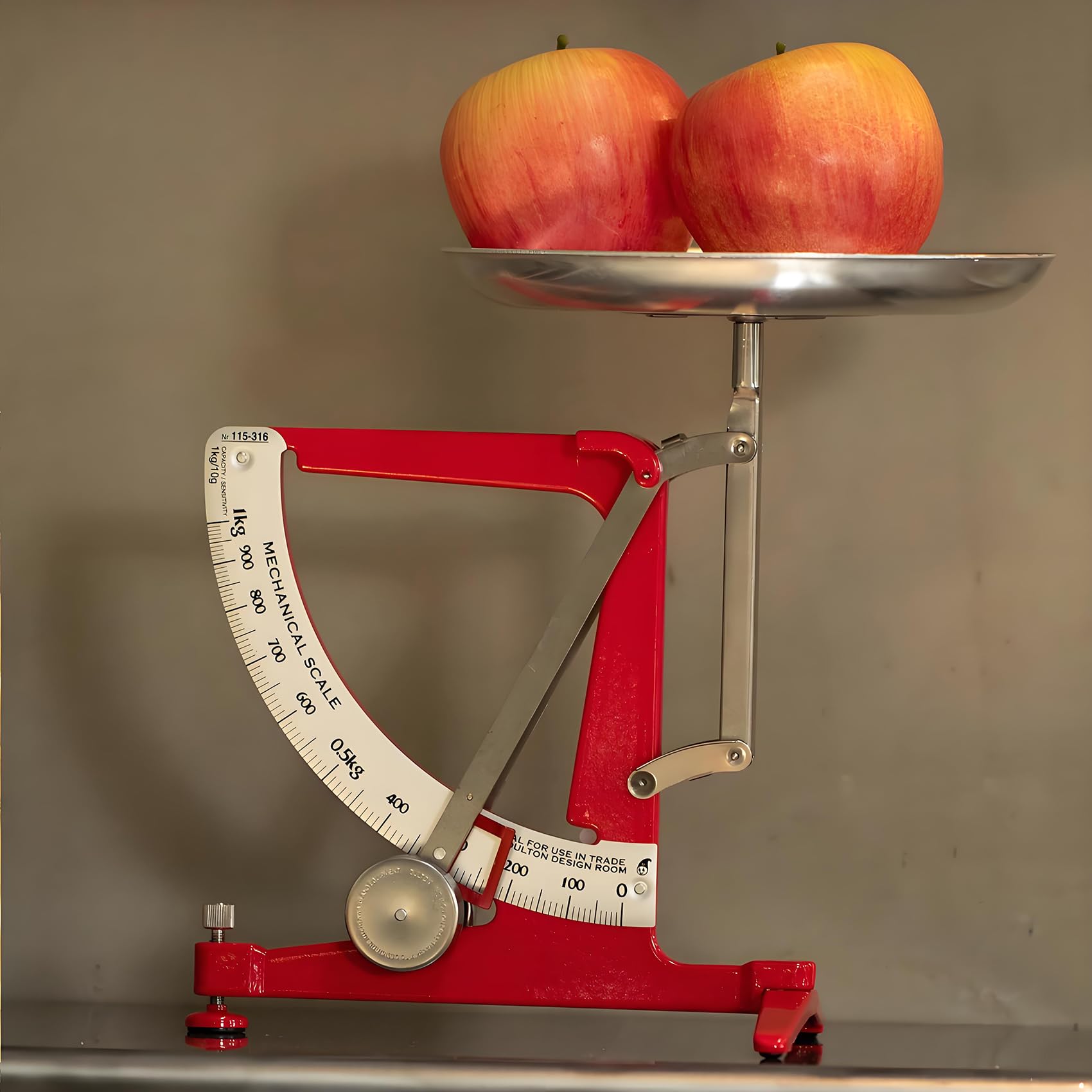 Mechanische Küchenskala, 1 Kg Metallbilanzskala, Skala, Keine Batterie, Mit Edelstahlpendel Und Aluminiumschale Für Wissenschaftliche Forschung, Lebensmittel, Lebensmittel Olive