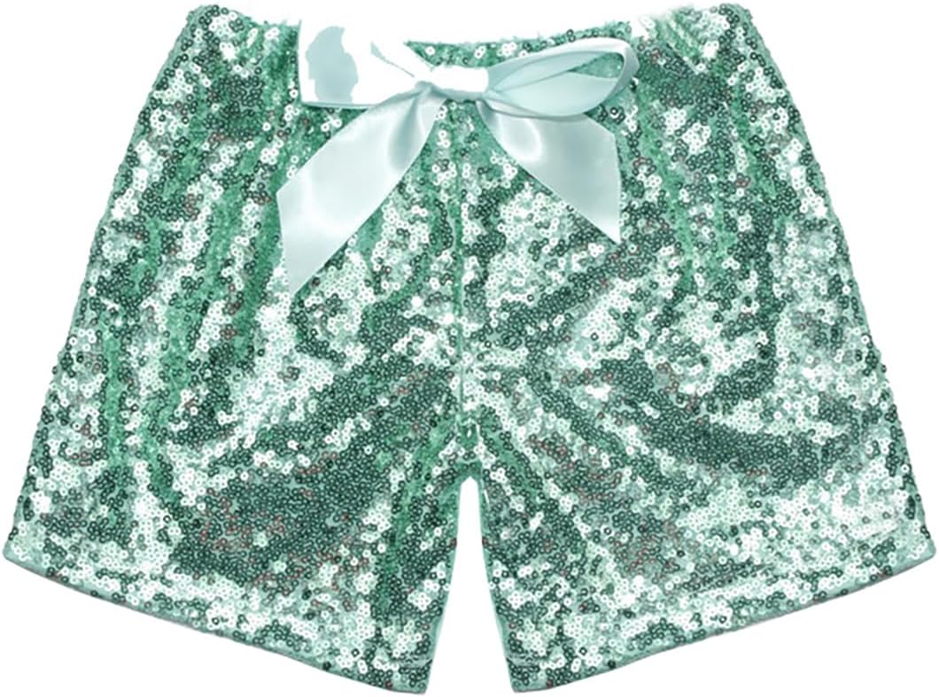 Toddler Baby Girl Sparkle Sequin Bloomers Shorts Kids Girls Cute Summer High Waist Glitter Clubwear Dance Shorts