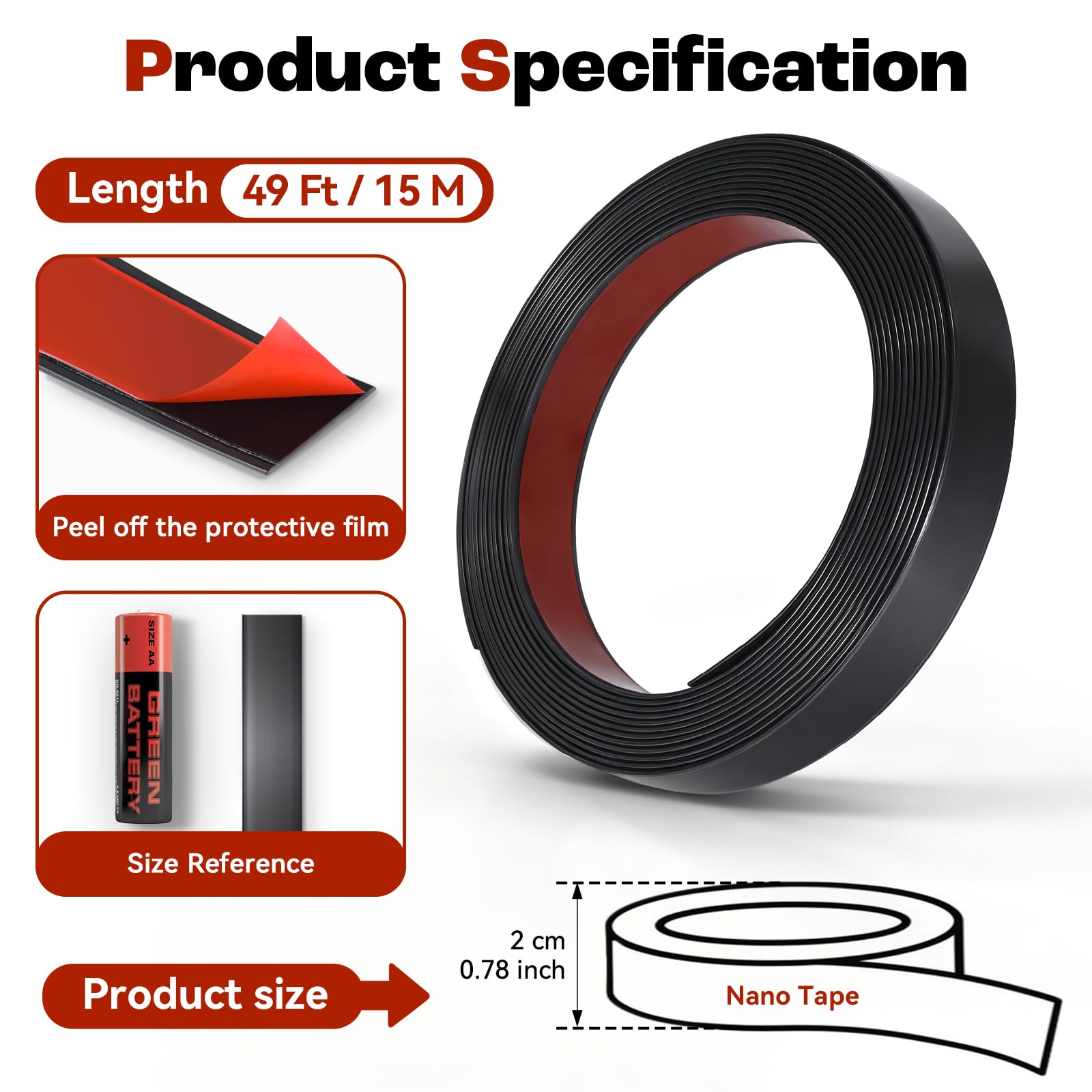 Klittenband zelfklevend - Type: Enkelzijdig Breedte: 20 mm Lengte: 5