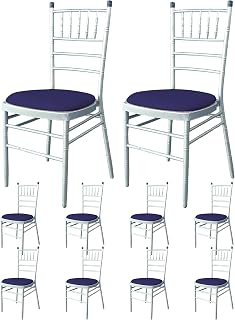 Trimming Shop Funda de elastano para asiento de silla, elástica, extraíble, lavable, elástica, suave, para comedor, restaurante, banquete, boda, fiesta, morado oscuro, 10 unidades