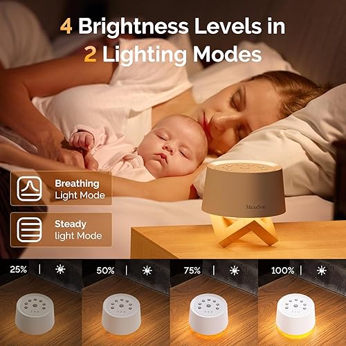 Miniatura 8 de MelodySusie Taladro de uñas profesional MM400C de 35000 rpm, lima de uñas inalámbrica recargable, verde con máquina de ruido blanco con 31 sonidos