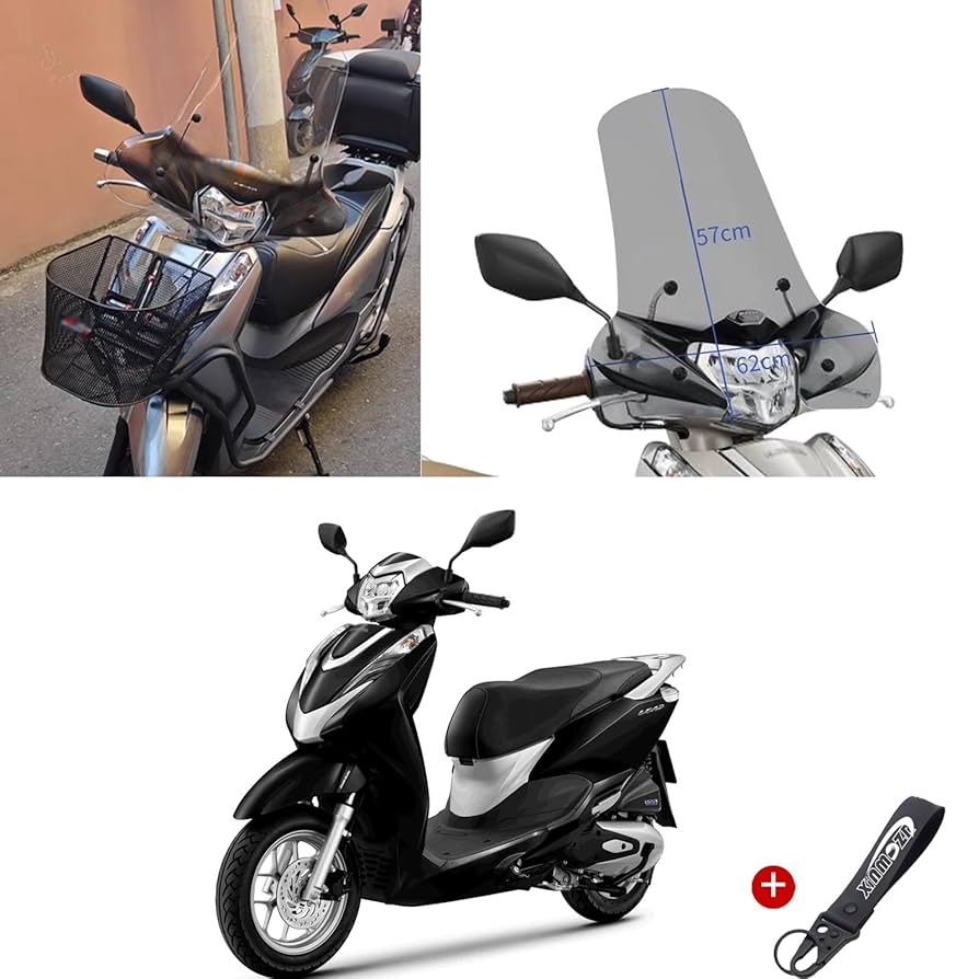 Amazon | XINMOZR リード125/110 統合型フロントガラスハンドガード