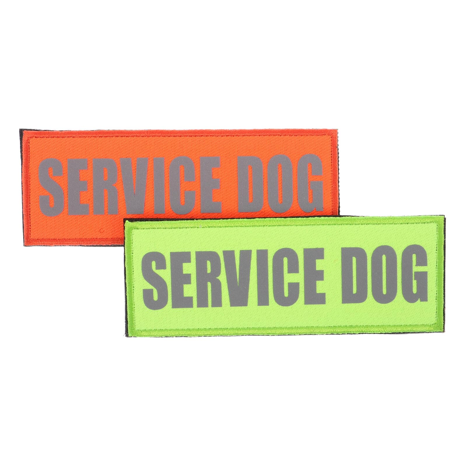 Holibanna 2pcs Service Dog Patches Reflective Training Tags Removable Label for Working Dog Harness Outdoor