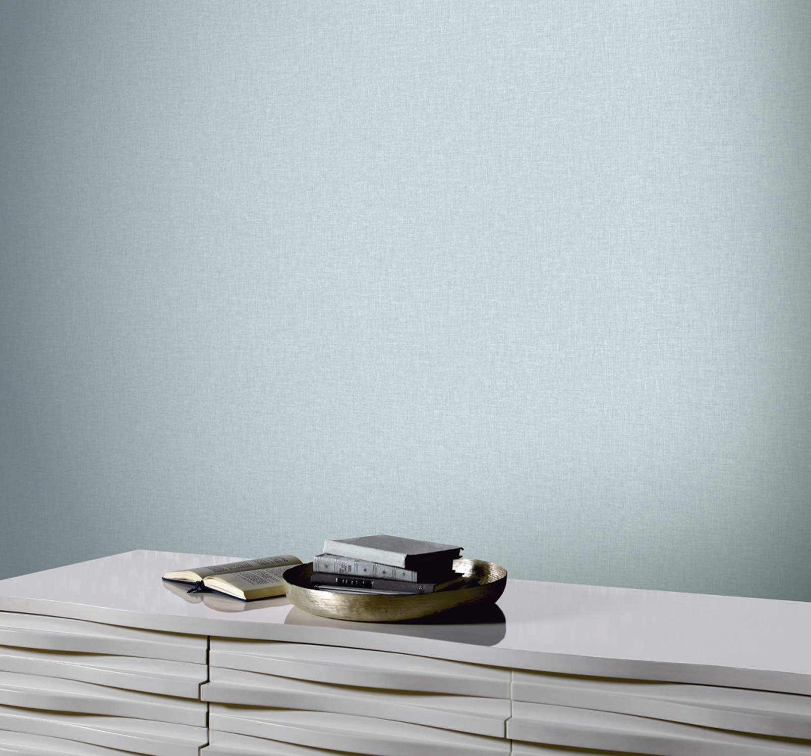 Buy Arthouse Vintage Blue Textured Linen Wallpaper Subtle Sheen