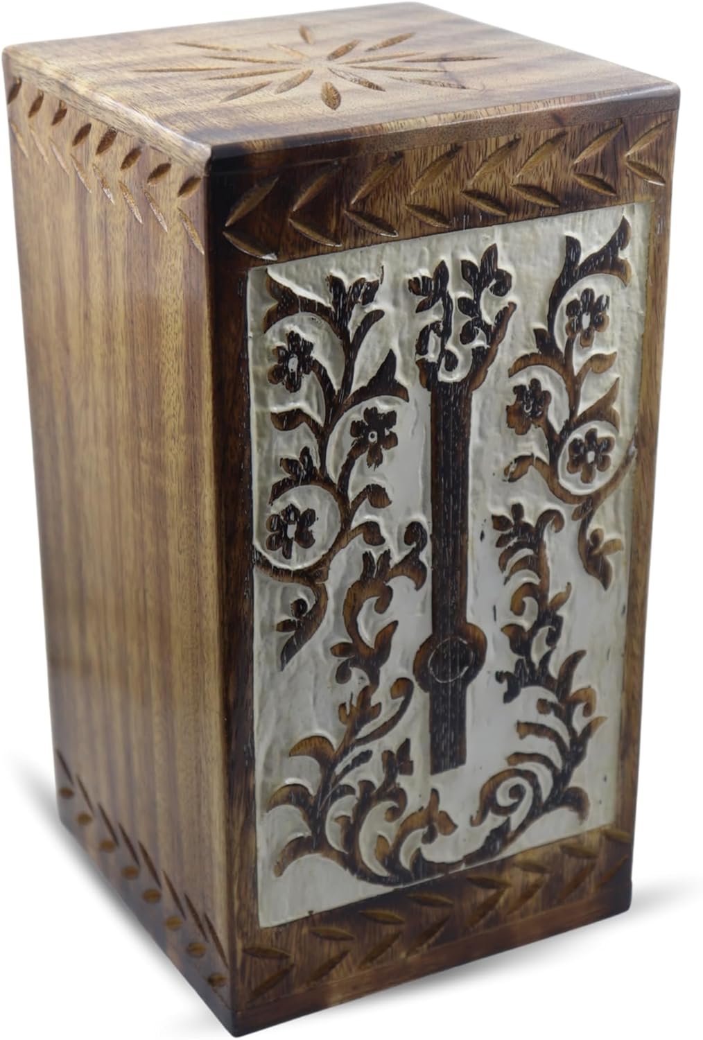 Wooden Urns for Human Ashes Adult Large - Rosewood Cremation Urn for Ashes -Burial Urn for Columbarium - Funeral Urn Box (250 LB - Hardwood, Guitar)