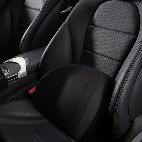 Miniatura 2 de equlup Almohada lumbar para automóvil, soporte lumbar de espuma viscoelástica, cojín lumbar para aliviar el dolor de espalda, cojín lumbar para