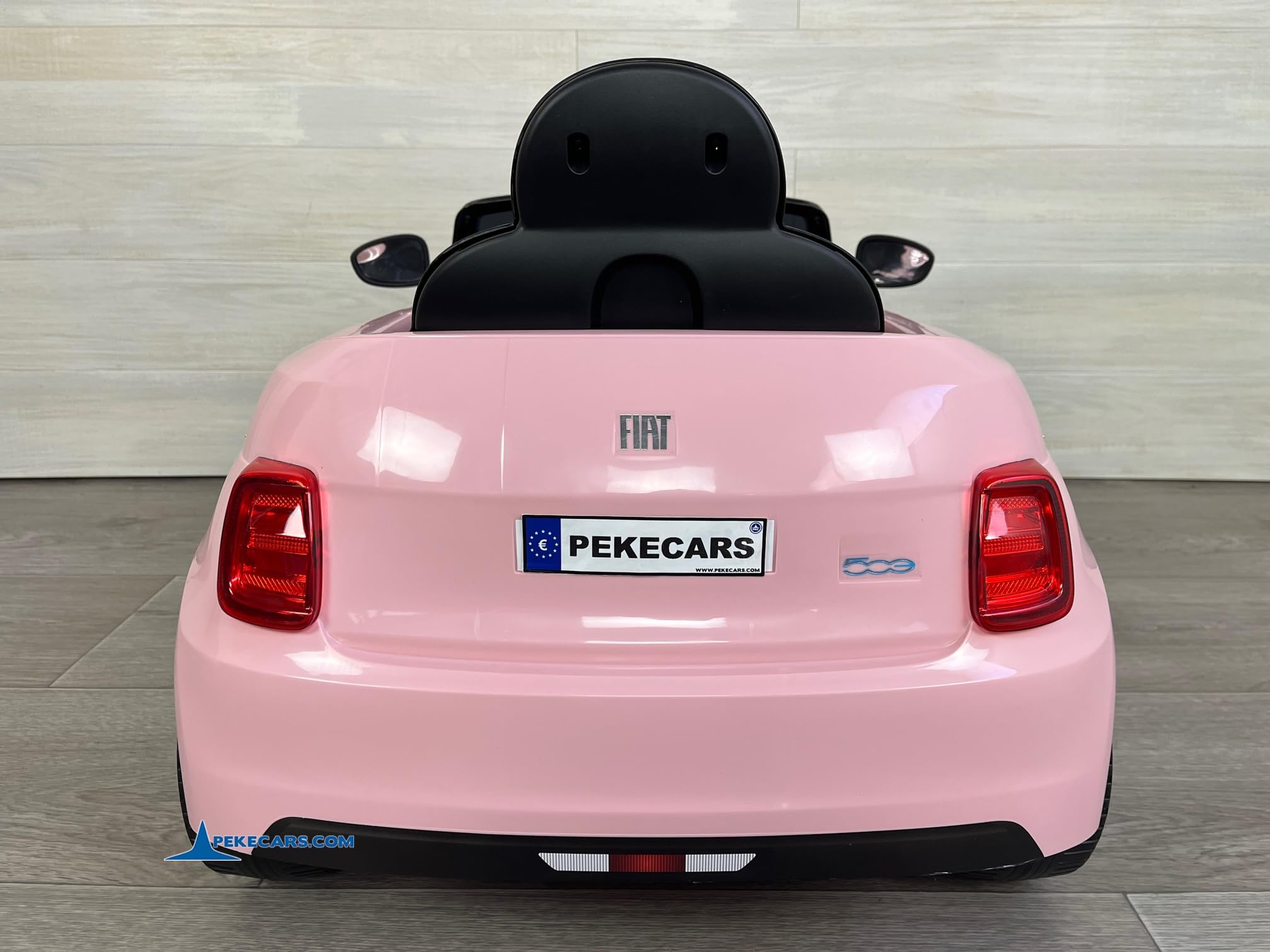 Fiat 500 12V Rosa Coche Eléctrico Infantil para niños y niñas de 1 a 5 años con Mando radiocontrol, USB, MP3, Varias velocidades y Freno automático