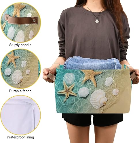 Miniatura 38 de AUUXVA Ombra Cesta de almacenamiento de flores colorida con forma de calavera de azúcar Caja de almacenamiento de lona duradera plegable cesta