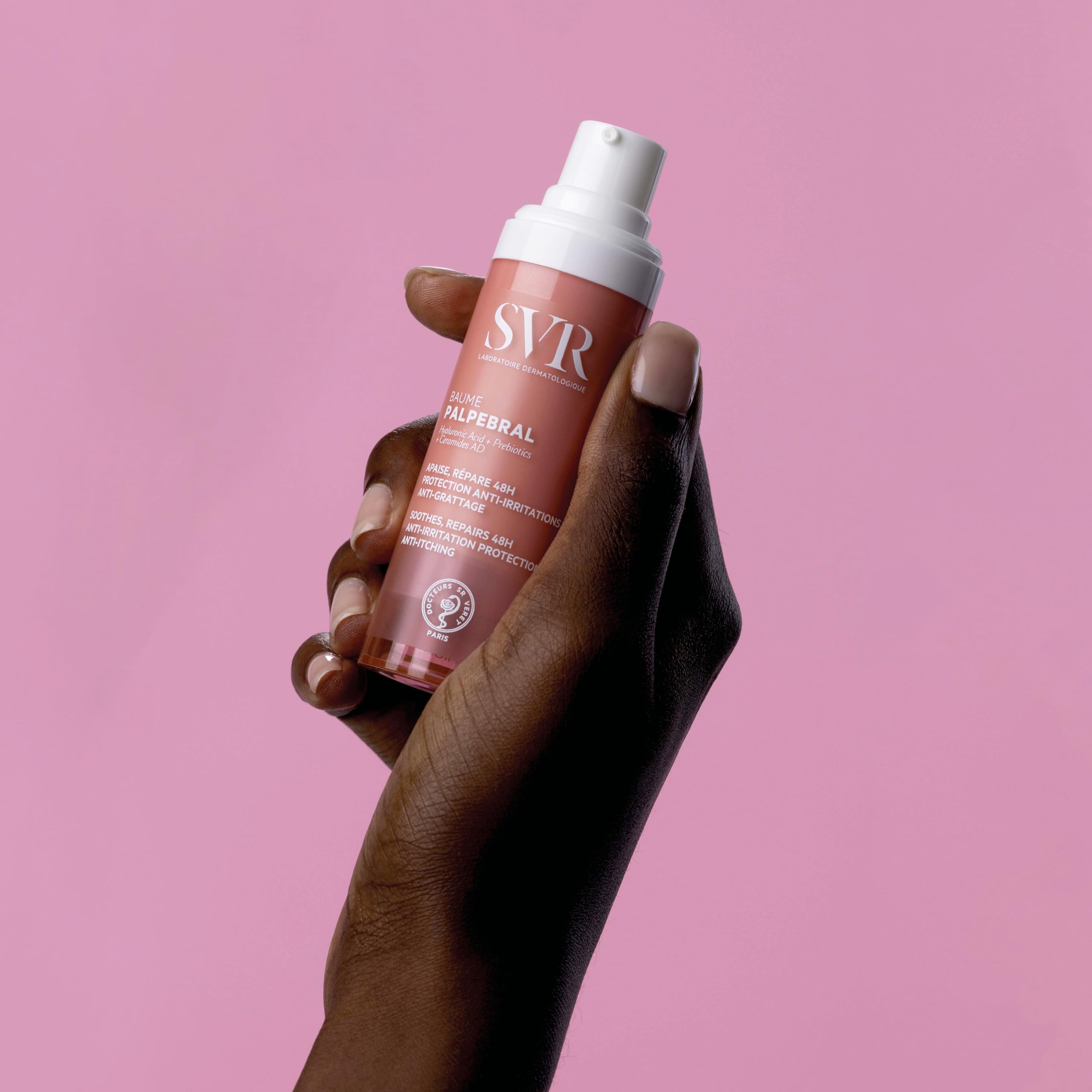 SVR – Bálsamo Palpecal – Bálsamo calmante reparador anti-picazón – Para cara y zona ocular seca, irritada y propensa a atópicos – Ácido hialurónico, omegas 3-6-9, ceramidas AD – 30 ml