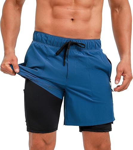 Ecupper Short de Bain Homme Men's Swimming Trunks Séchage Rapide Maillot de Bain