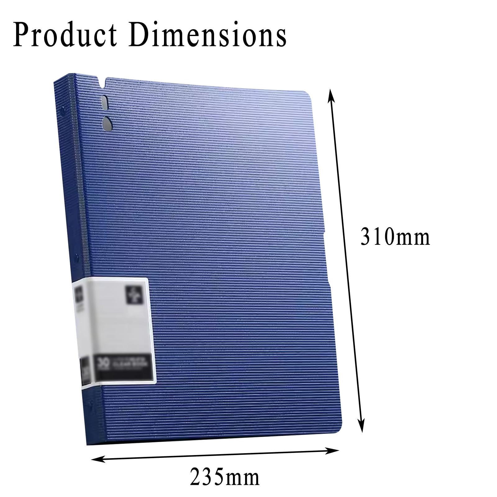 Display-Ordner, A4-Präsentationsordner mit Taschen – Aufbewahrungsbuch for Präsentationsdokumente for Büro, Zuhause und Schule(Red,60 pages)
