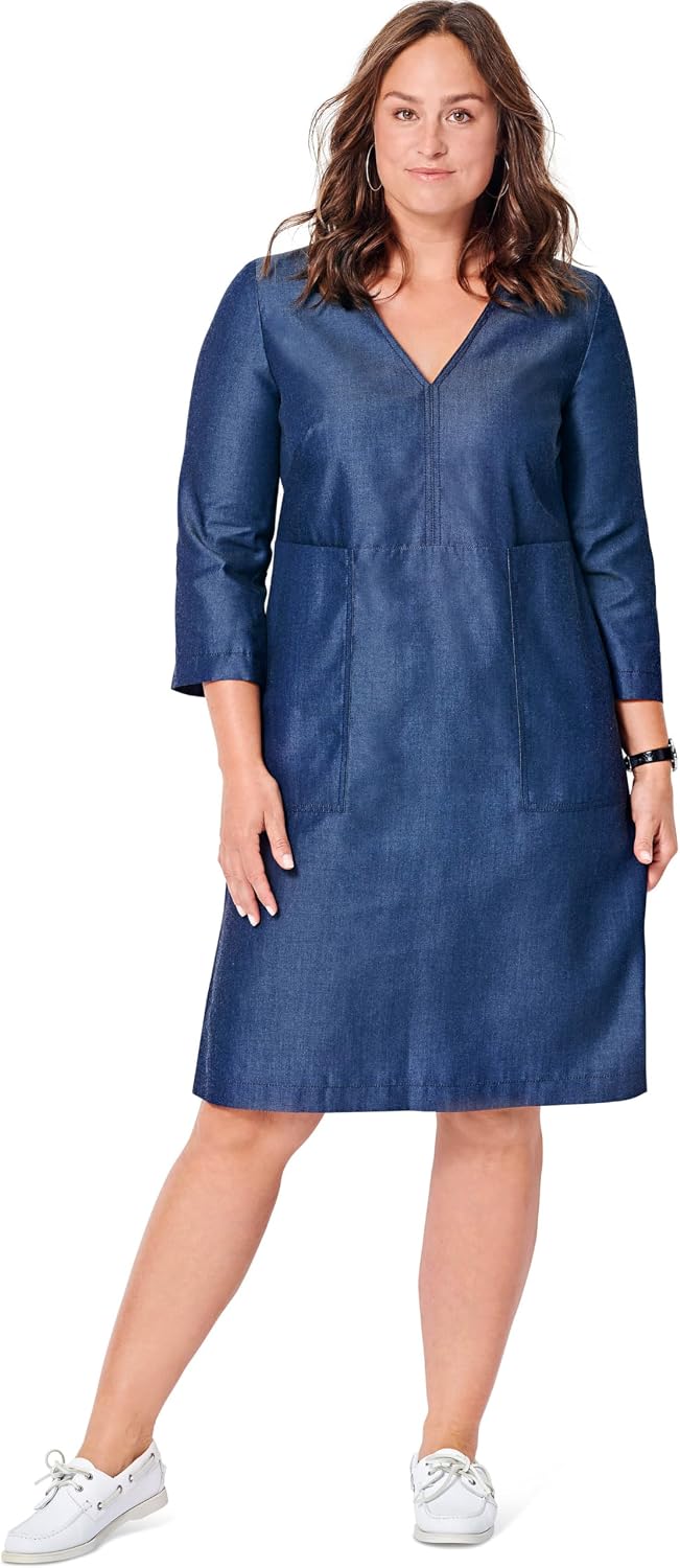 Burda Style X06036BURDA Misses' Dress Sewing Pattern Packet, Design Code B6036, Sizes 18-28 (44-54)