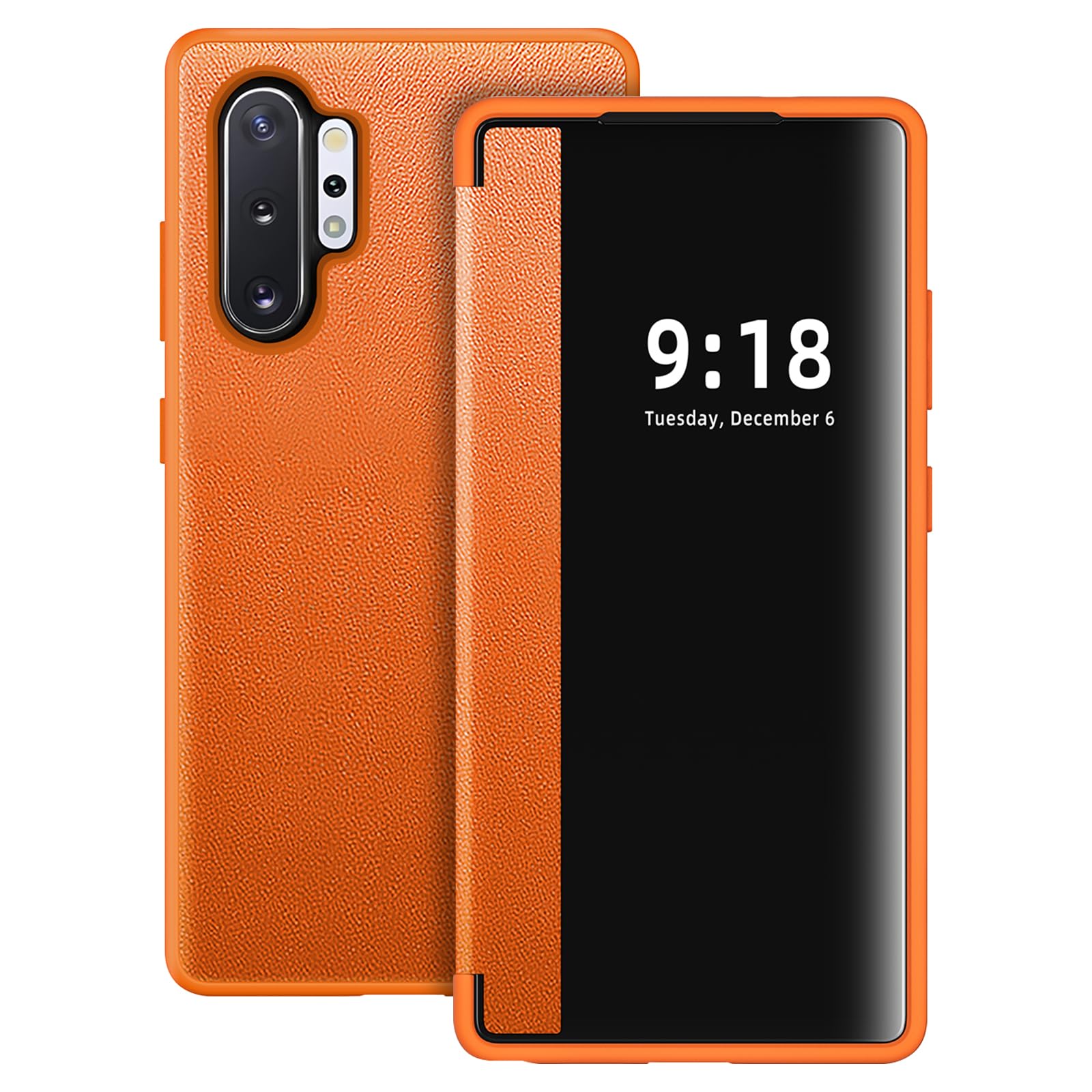 Etui Galaxy Note 10 Plus integral protection 360 rabat S View orange thin - 8