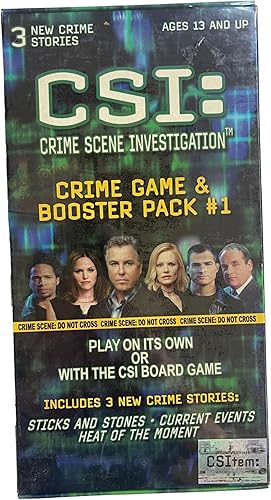 Miniatura 4 de Specialty Board Games CSI Paquete de refuerzo del juego del crimen