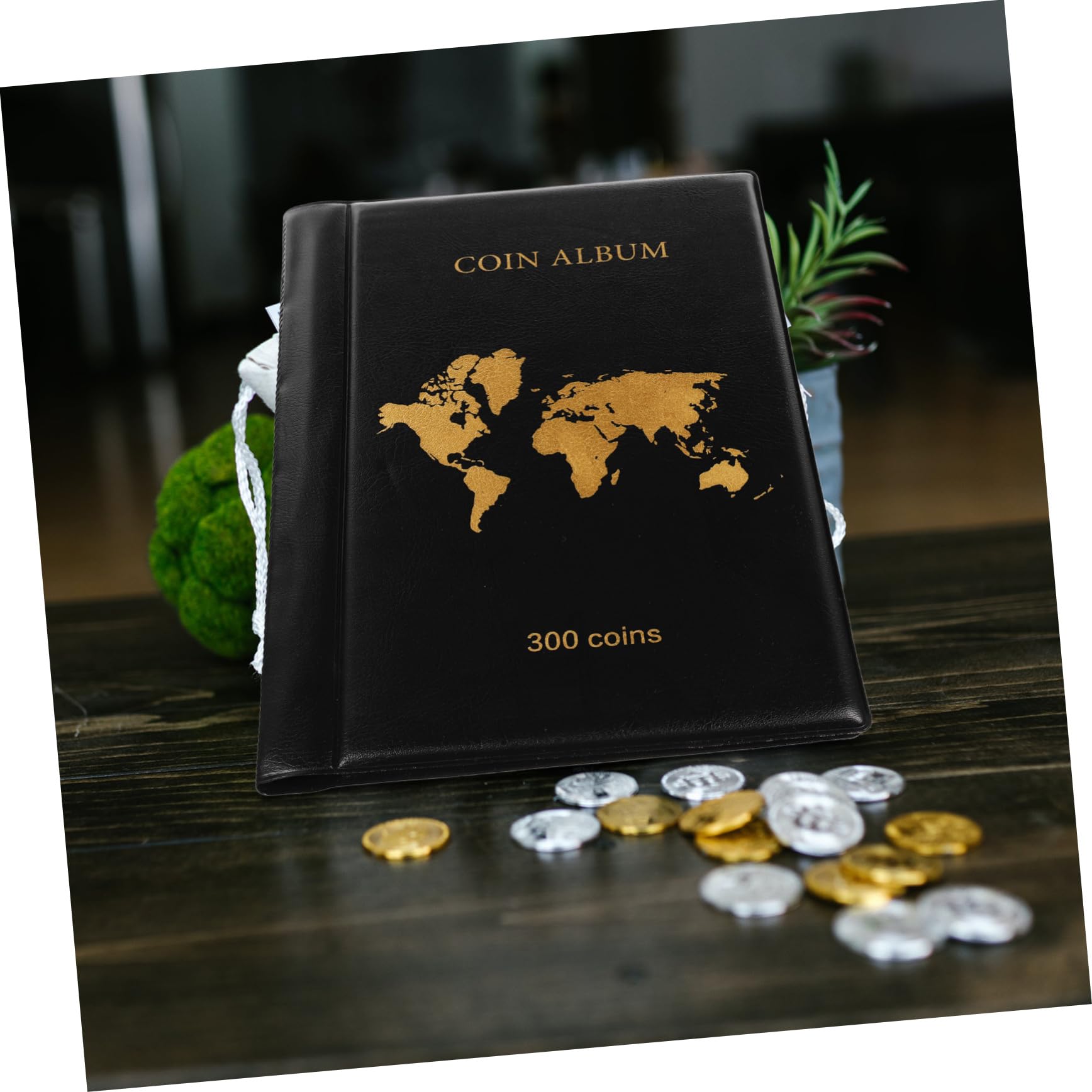 UKCOCO Album per Monete Custodia per Collezione di Monete Antiche Espositore Trasparente Raccoglitore in PVC Protettivo e Francobolli