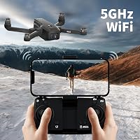 karuisrc K610 GPS Drón 4K Dupla Kamerával, SD Kártya, 5G WiFi, Követés Funkcióval - Összecsukható, Könnyű Kezdő Drón Felnőtteknek 4