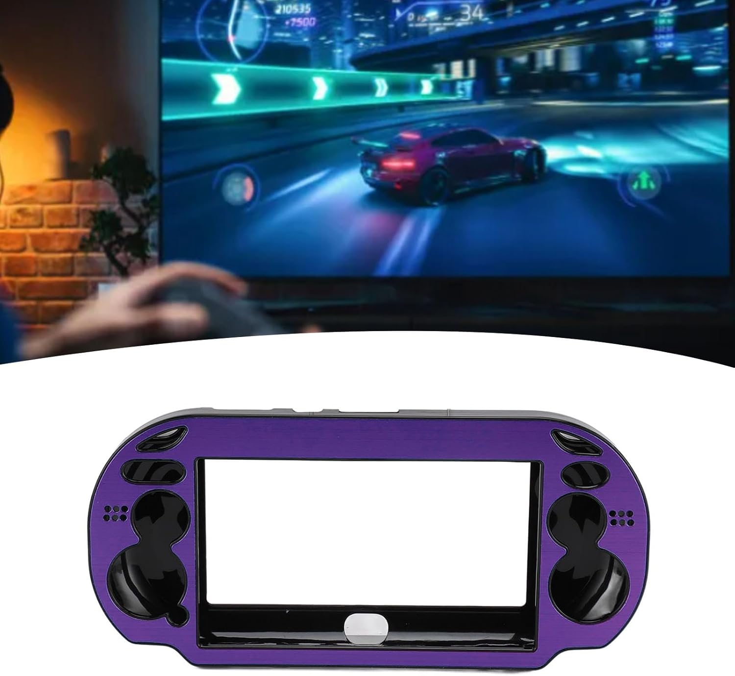 Hard Case Cover for PS Vita 1000,Metal Case Fit Replacement Aluminum Alloy Protective Case Hard for PSV 1000 Game Console (Pp)