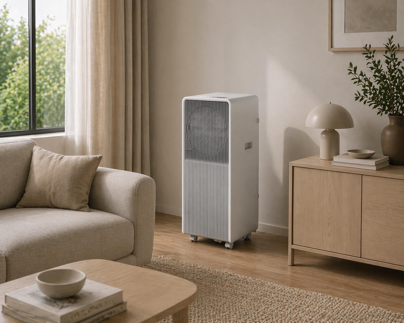 Beko - BP409C - Climatizzatore Portatile, 9000 Btu/h, Raffrescamento, Deumidificazione, Controllo facile e intuitivo, Classe Energetica A - Bianco/Grigio 33,5 x 69,8 x 28,5 cmBP409C