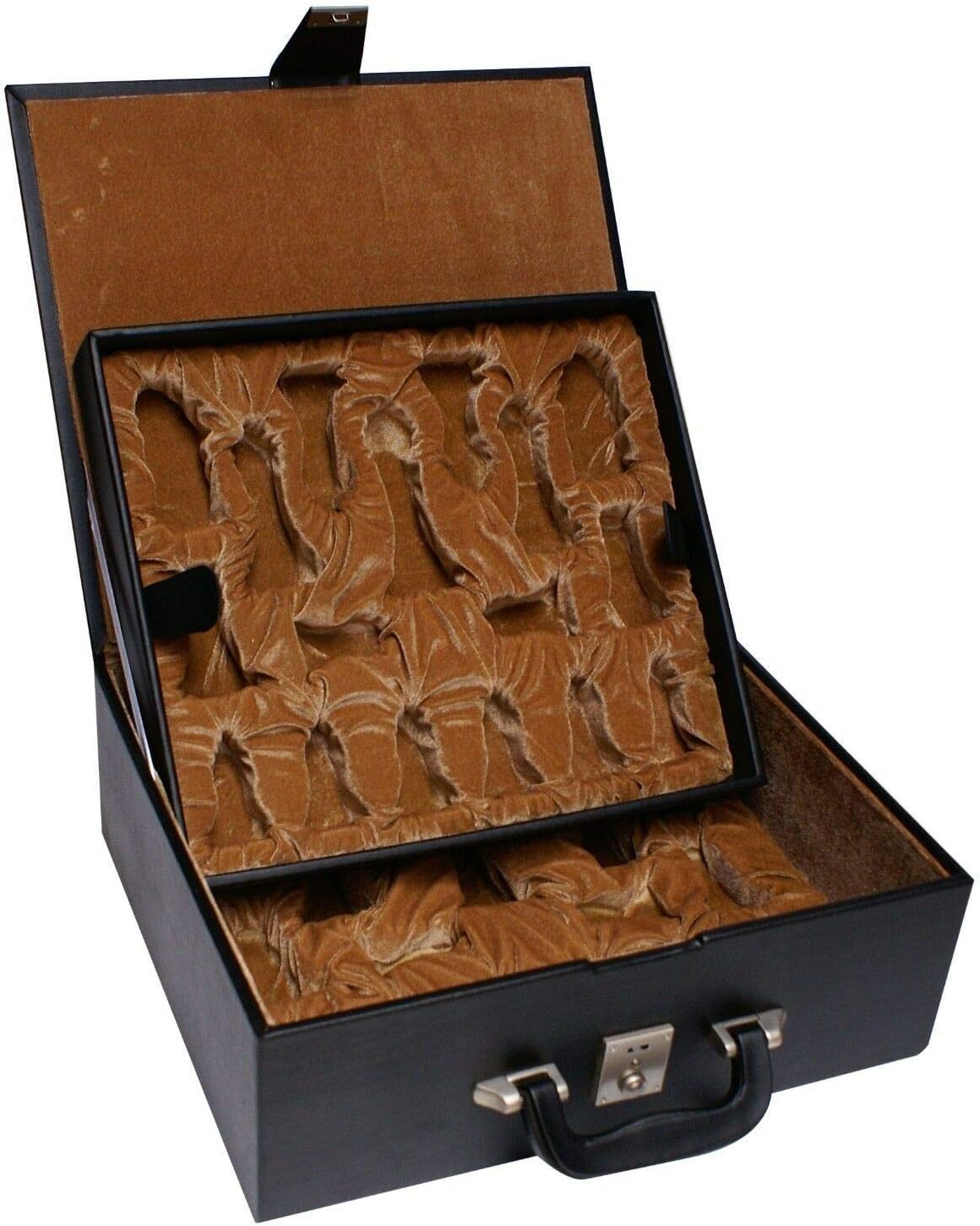 Top Rated Staunton Chess Presentation and Storage Box for 4 Chess Set