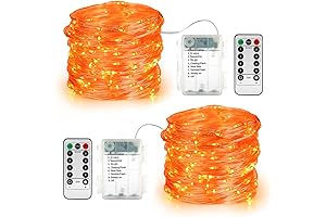 BrizLabs Orange Fairy Lights
