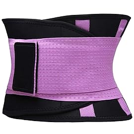 VENUZOR Waist Trainer Belt for Women - Waist Cincher Trimmer - Slimming Body Shaper Belt - Sport Girdle Belt (UP Graded)(Purple,Small)