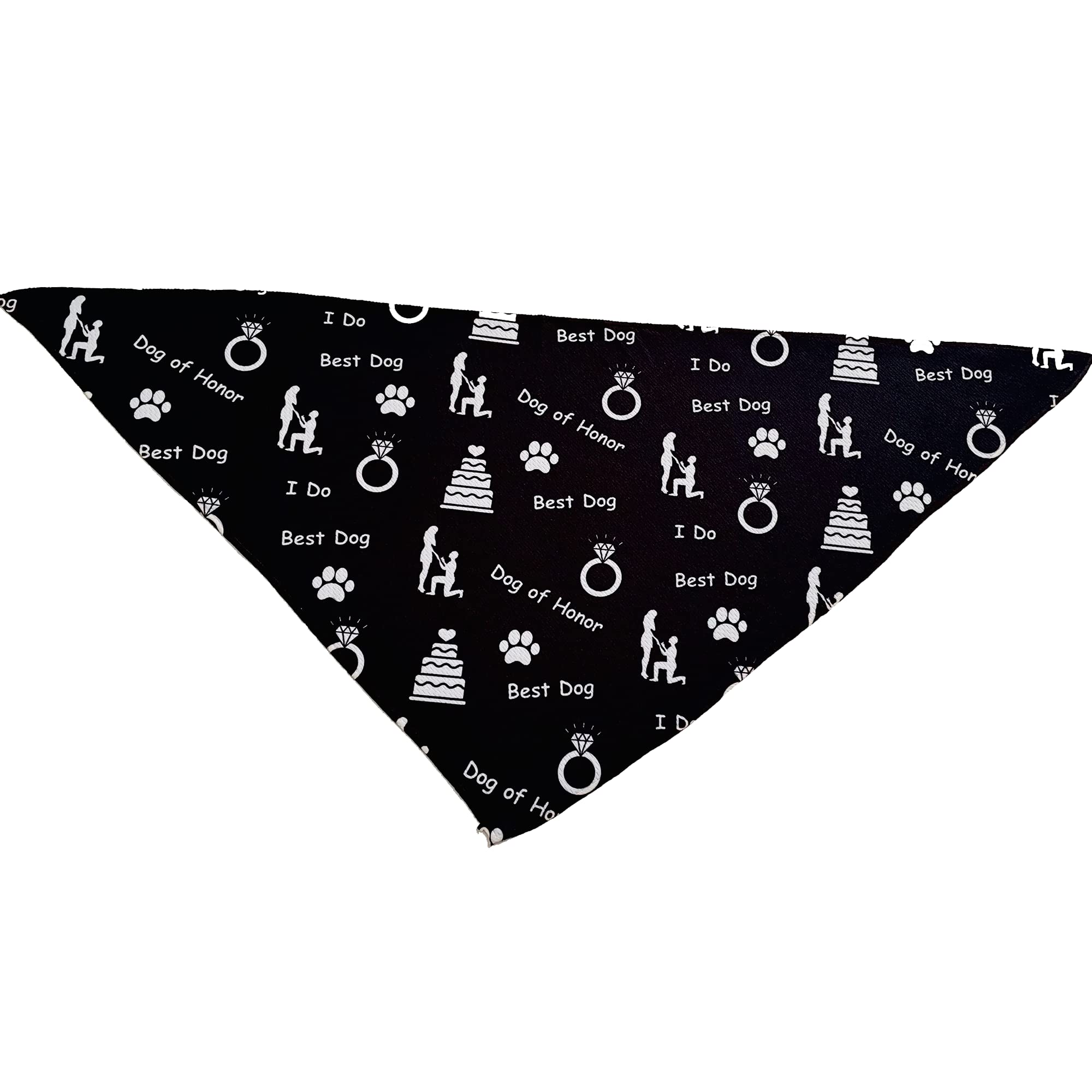 Bandana per cani per il giorno del matrimonio, materiale rinfrescante, bandane di alta qualità per cani, bandane fantasiose, graziose bandane per cani in due taglie (matrimonio, piccola