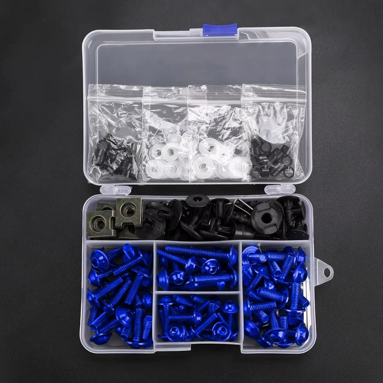 Kit Completo Bulloni Compatibile Con Per R1150 R1150GS R1150RS R1150RT UN Set M6 Per M5 Kit Bulloni Carena Carrozzeria Elementi Fissaggio Viti Dado(Yellow)