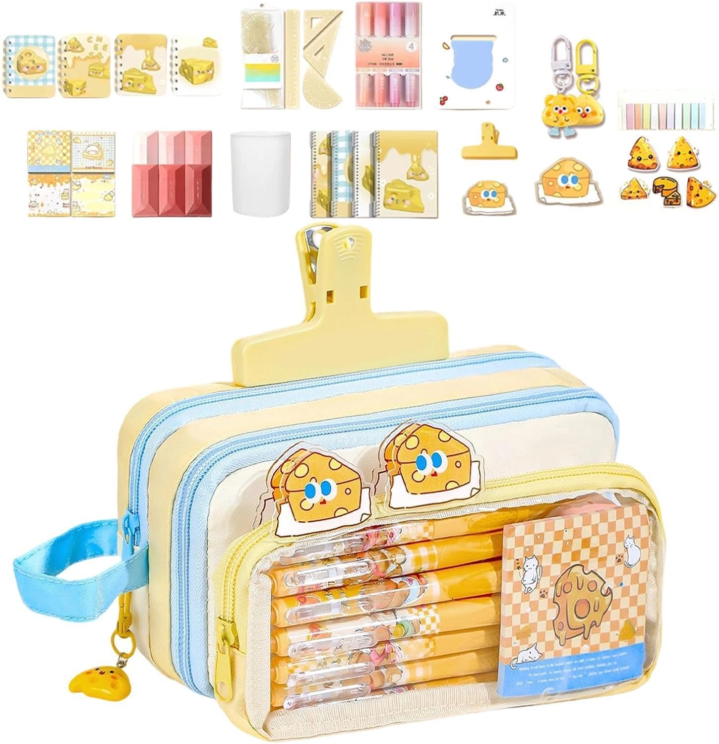 School Stationery Kit, Cute Pencil Box, Student Supply Organizer