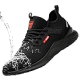 Steel Toe Shoes for Men Women丨Waterproof Lightweight Roofing Shoe丨Safety Industrial Work Sneakers