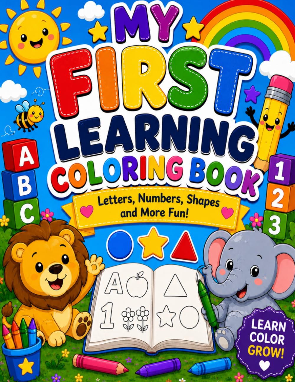 My First Learning Coloring Book!