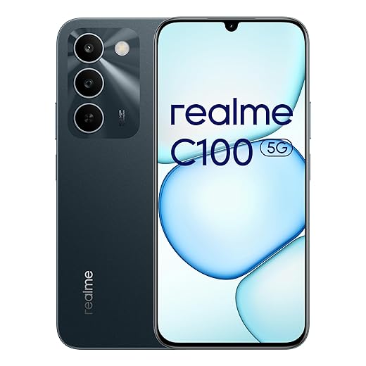 realme C100 5G Smartphone, 7000mAh Titan Battery, (18+6) GB RAM + 128GB, 144Hz Display, Military Resistance, 45W Charging, AI 50MP Camera, Dual SIM Android 16, Blooming Design, Green
