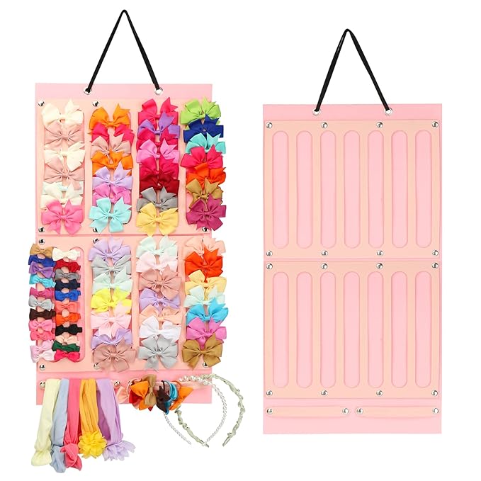 Hair Bows Holder w/ Large Capacity, Hair Clips Storage